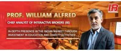 Prof. William Alfred, Chief Analyst of Interactive Brokers (IIE) In-depth Presence in the Indian Market through Investment in Education and Charity activities